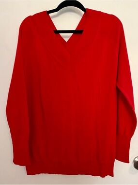 CAbi Red V-Neck Sweater